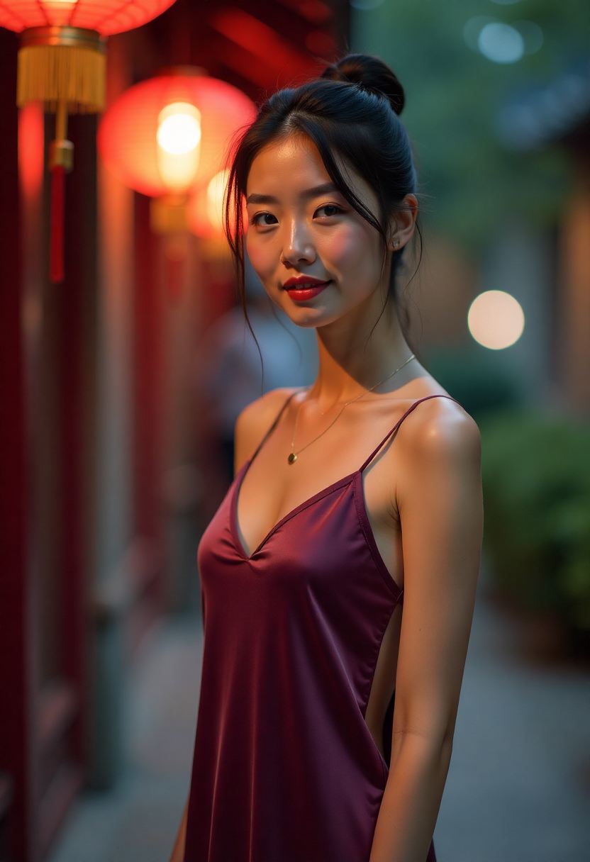 女生徒步归来整理装备