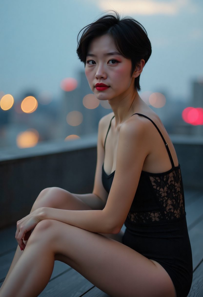 成年女生在室内体验平衡垫训练